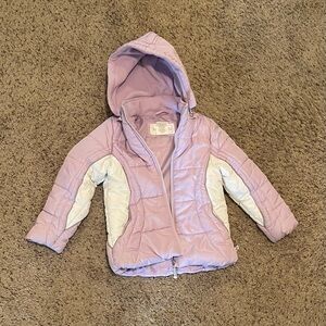 Rothschild Light purple puffy jacket with removable hood